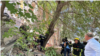 Russia. Astrakhan. Collapsed house