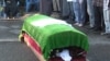Tajikistan - funeral for victim of prison riot in Vahdat, Tajikistan - screen grab